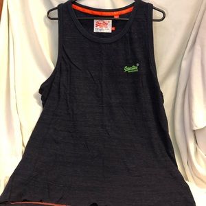 Mens SuperDry Navy Tank Top 3XL